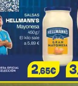Supermercados Plaza Hellmann's Salsas oferta