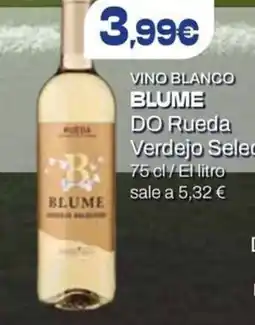 Supermercados Plaza Blume Vino blanco DO Rueda Verdejo Selección oferta