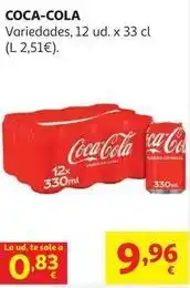 Alcampo Coca-cola - 12 ud. x 33 cl oferta