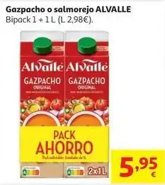 Alcampo Gazpacho alvalle bipack 1l+1l oferta
