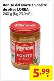 Alcampo Lorea - bonito del norte en aceite de oliva oferta