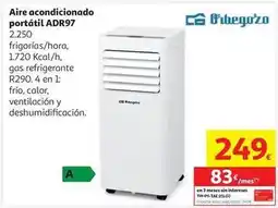 Alcampo Orbegozo - aire acondicionado portátil adr97 oferta