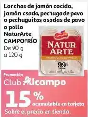 Alcampo Pechuga de pavo finissimas campofrio lonchas 110g oferta