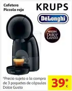 Alcampo De'longhi - cafetera piccolo roja oferta