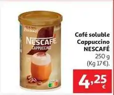 Alcampo Nescafé - café soluble cappuccino oferta
