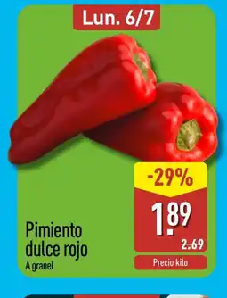 ALDI Pimiento dulce rojo oferta