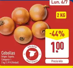 ALDI Cebollas oferta
