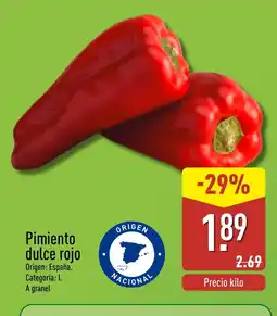 ALDI Pimiento dulce rojo oferta