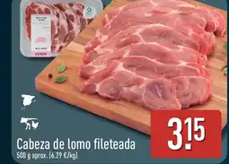 ALDI Cabeza de lomo fileteada oferta