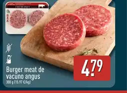 ALDI Burger meat de vacuno angus oferta