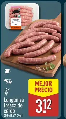 ALDI Longaniza fresca de cerdo oferta