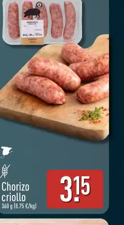 ALDI Chorizo criollo oferta