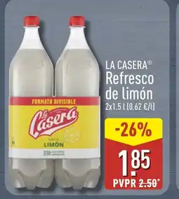ALDI LA CASERA Refresco de limón oferta