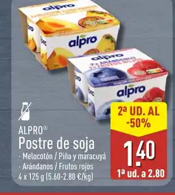ALDI ALPRO Postre de soja oferta