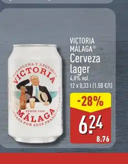 ALDI VICTORIA MÁLAGA Cerveza lager oferta