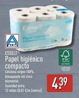 ALDI ESSELT Papel higiénico compacto oferta