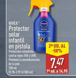 ALDI NIVEA Protector solar infantil en pistola oferta