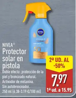 ALDI NIVEA Protector solar en pistola oferta