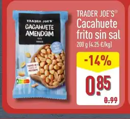 ALDI TRADER JOE'S Cacahuete frito sin sal oferta