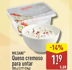 ALDI MILSANI Queso cremoso para untar oferta