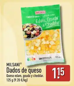 ALDI MILSANI Dados de queso oferta