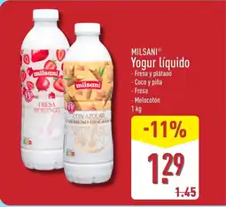 ALDI MILSANI Yogur líquido oferta