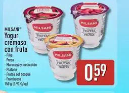 ALDI MILSANI Yogur cremoso con fruta oferta