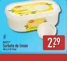 ALDI MUCCI Sorbete de limón oferta