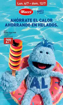 ALDI MUCCI Helado Chupy Fresh oferta