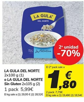 Carrefour La gula del norte o la gula del norte sin gluten oferta