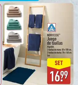 ALDI NOVITESSE Juego de toallas oferta