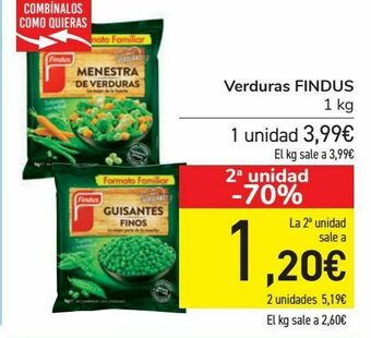 Carrefour Verduras findus 1 kg oferta