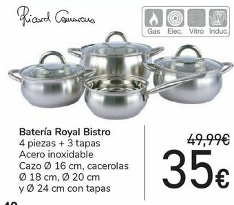 Carrefour Batería royal bistro oferta