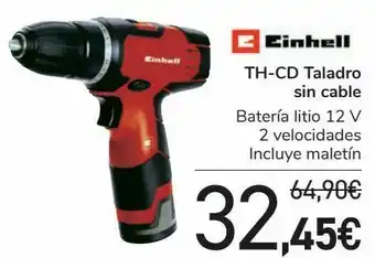 Carrefour Einhell th-cd taladro sin cable oferta
