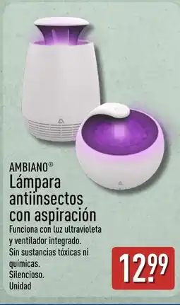 ALDI AMBIANO Lámpara antiinsectos con aspiración oferta