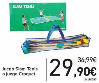 Carrefour Juego slam tenis o juego croquet oferta