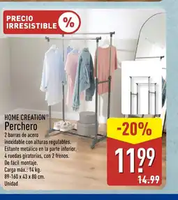 ALDI HOME CREATION Perchero oferta