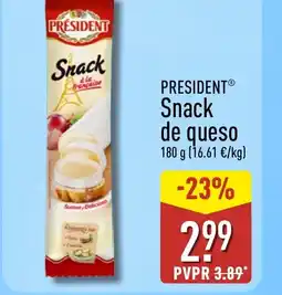 ALDI PRESIDENT Snack de queso oferta