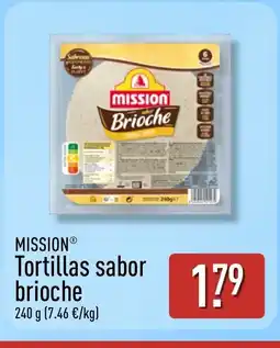 ALDI MISSION Tortillas sabor brioche oferta