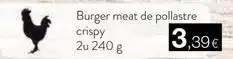 Plusfresc Burger meat de pollastre crispy oferta
