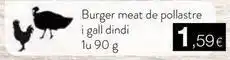 Plusfresc Burger meat de pollastre i gall dindi oferta
