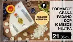 Plusfresc Grana padano - formatge grana padano dop 10 mesos oferta