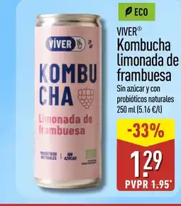 ALDI VIVER Kombucha limonada de frambuesa oferta