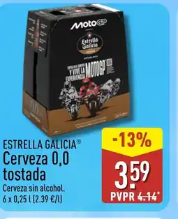 ALDI ESTRELLA GALICIA Cerveza 0,0 tostada oferta
