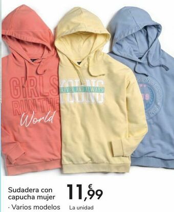 Carrefour Sudadera con capucha mujer oferta