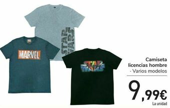 Carrefour Camiseta licencias hombre  oferta