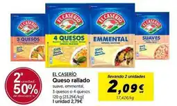 Hiper Usera El caserío - queso rallado oferta