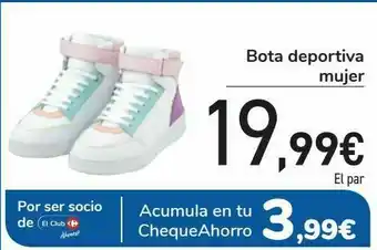 Carrefour Bota deportiva mujer oferta