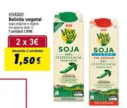 Hiper Usera Vivesoy - bebida vegetal oferta