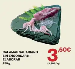Hipercor Calamar sahariano sin engordar ni elaborar oferta